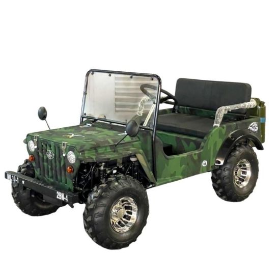 صورة سيارة تصميم عسكري بلون تمويهي جذاب 150cc